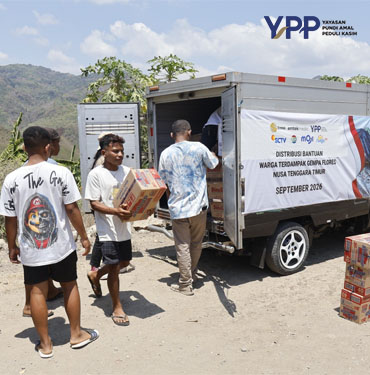YPP Emtek Media Jangkau Manggarai Timur Salurkan Bantuan Gempa tongauna dan Layanan Psikososial Anak